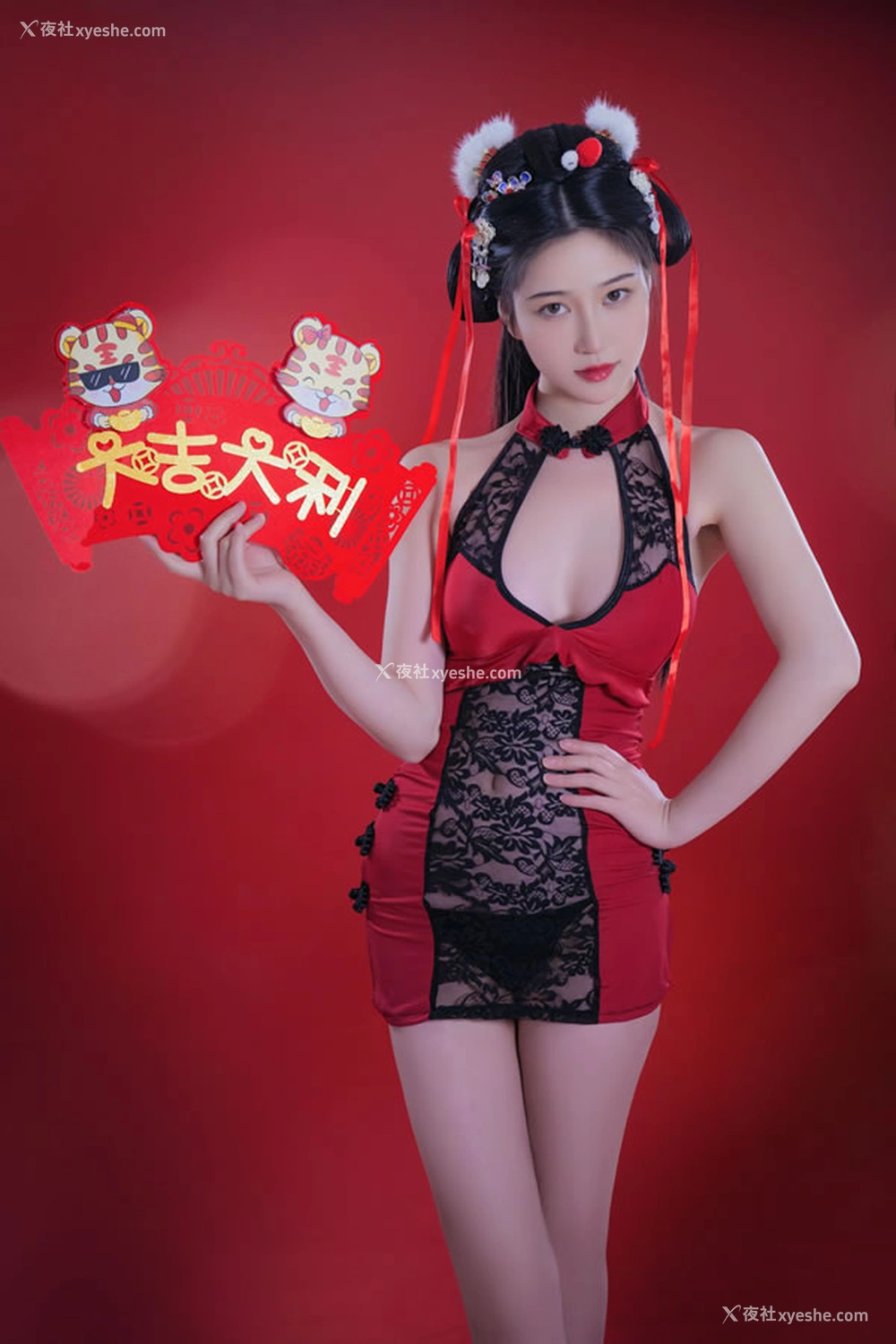 1P - 极品嫩模年年 – 拜年私拍无圣光唯美图集