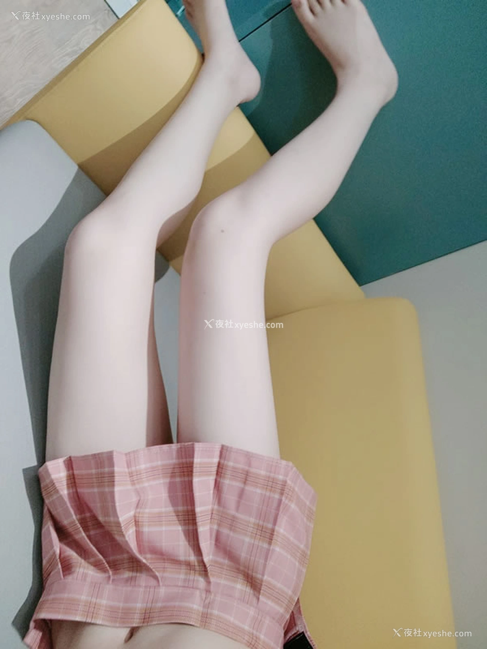 1P - 白虎福利姬@虾酱 – 粉色透明jk套装