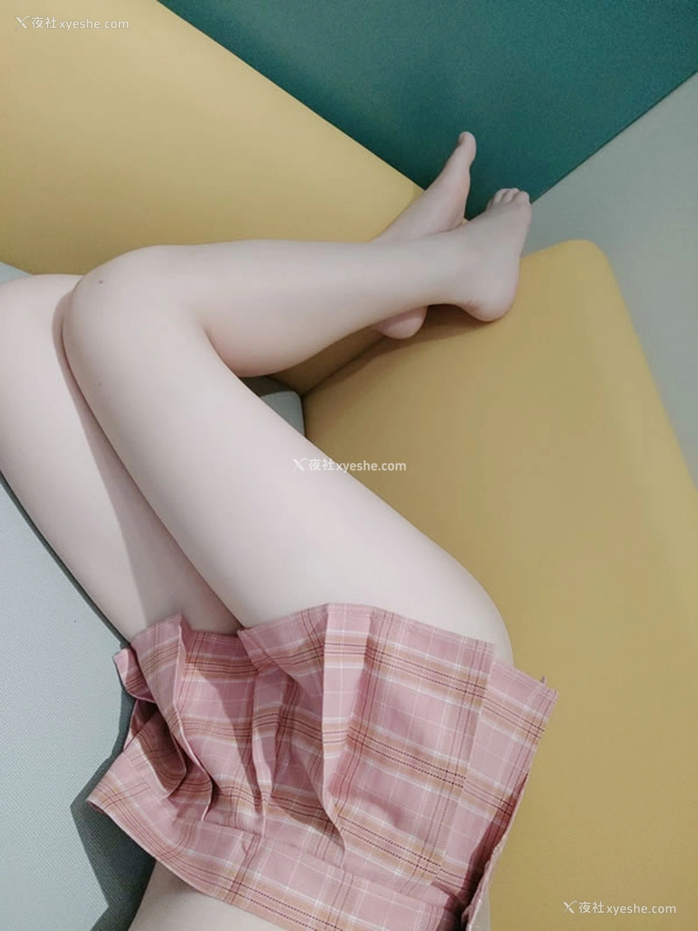 1P - 白虎福利姬@虾酱 – 粉色透明jk套装