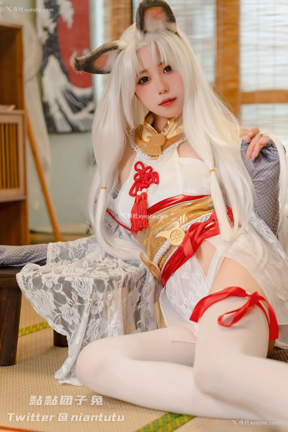 1P - 福利姬黏黏团子兔-狐女郎武士无圣光图集