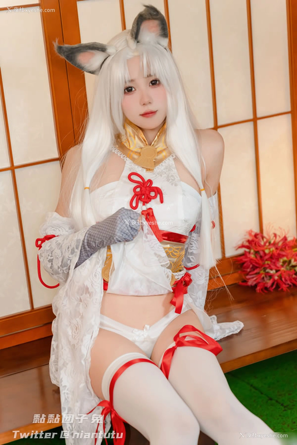 1P - 福利姬黏黏团子兔-狐女郎武士无圣光图集