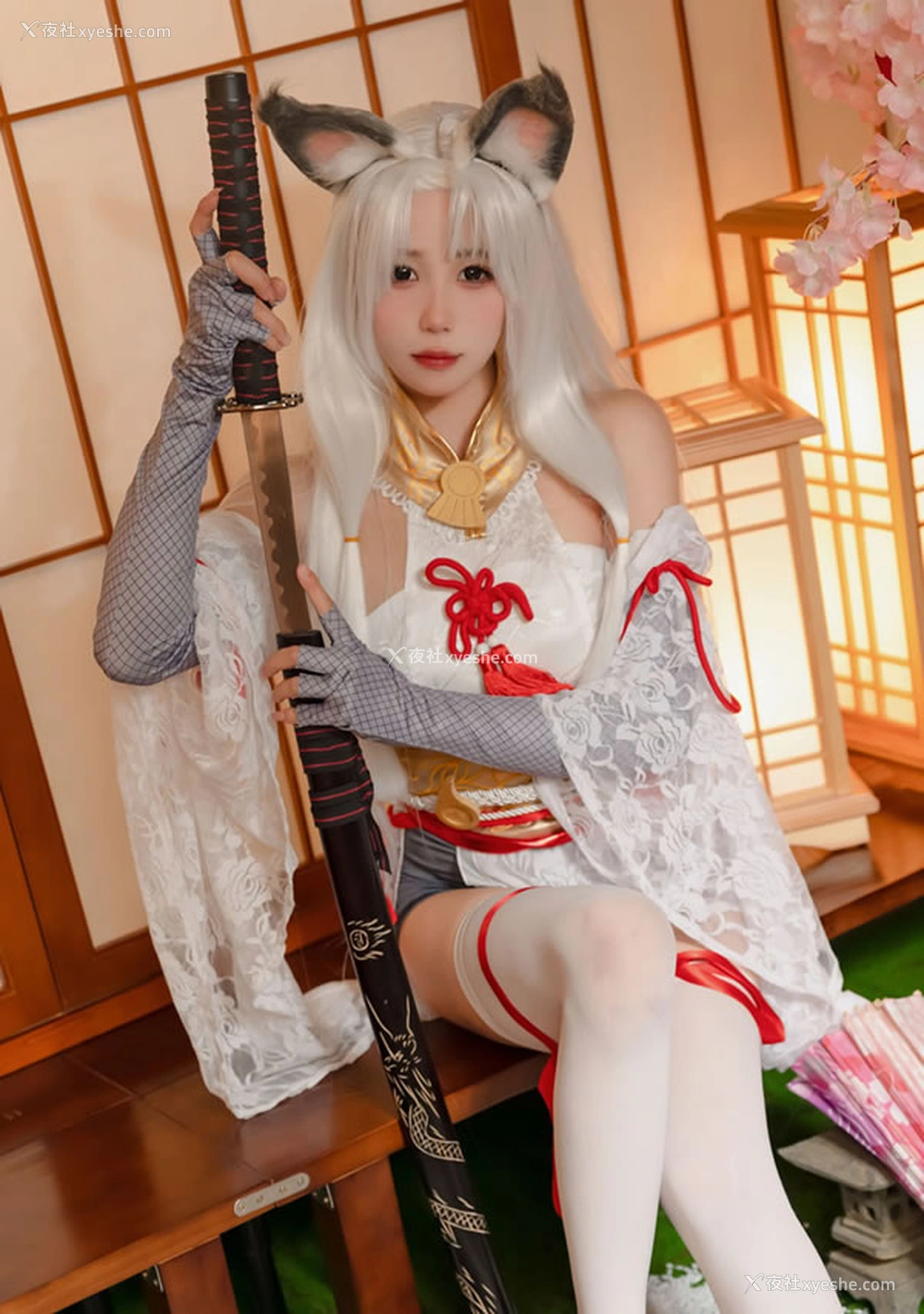 1P - 福利姬黏黏团子兔-狐女郎武士无圣光图集