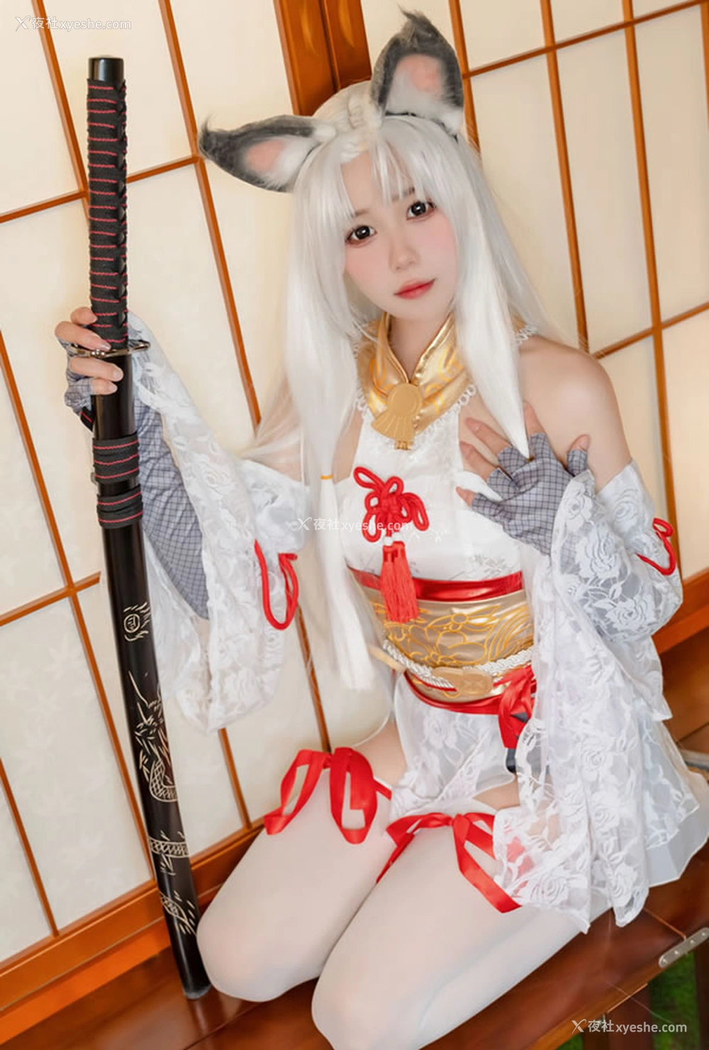 1P - 福利姬黏黏团子兔-狐女郎武士无圣光图集