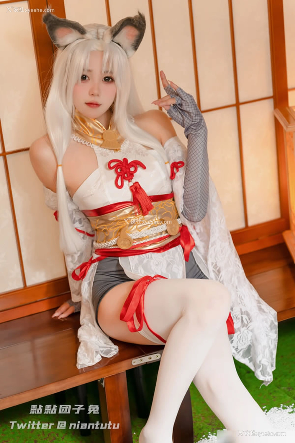 1P - 福利姬黏黏团子兔-狐女郎武士无圣光图集