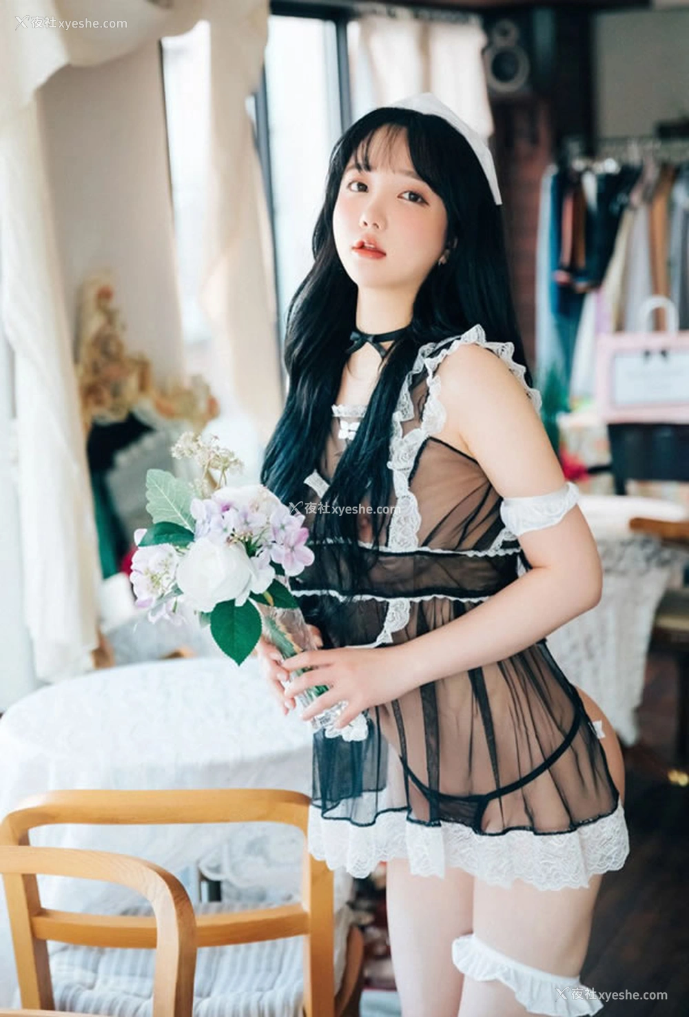 1P - 可爱的女仆孙乐乐透视围裙无圣光图集