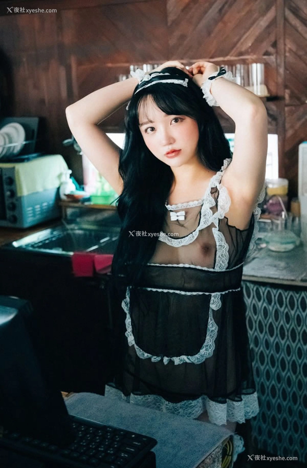 1P - 可爱的女仆孙乐乐透视围裙无圣光图集