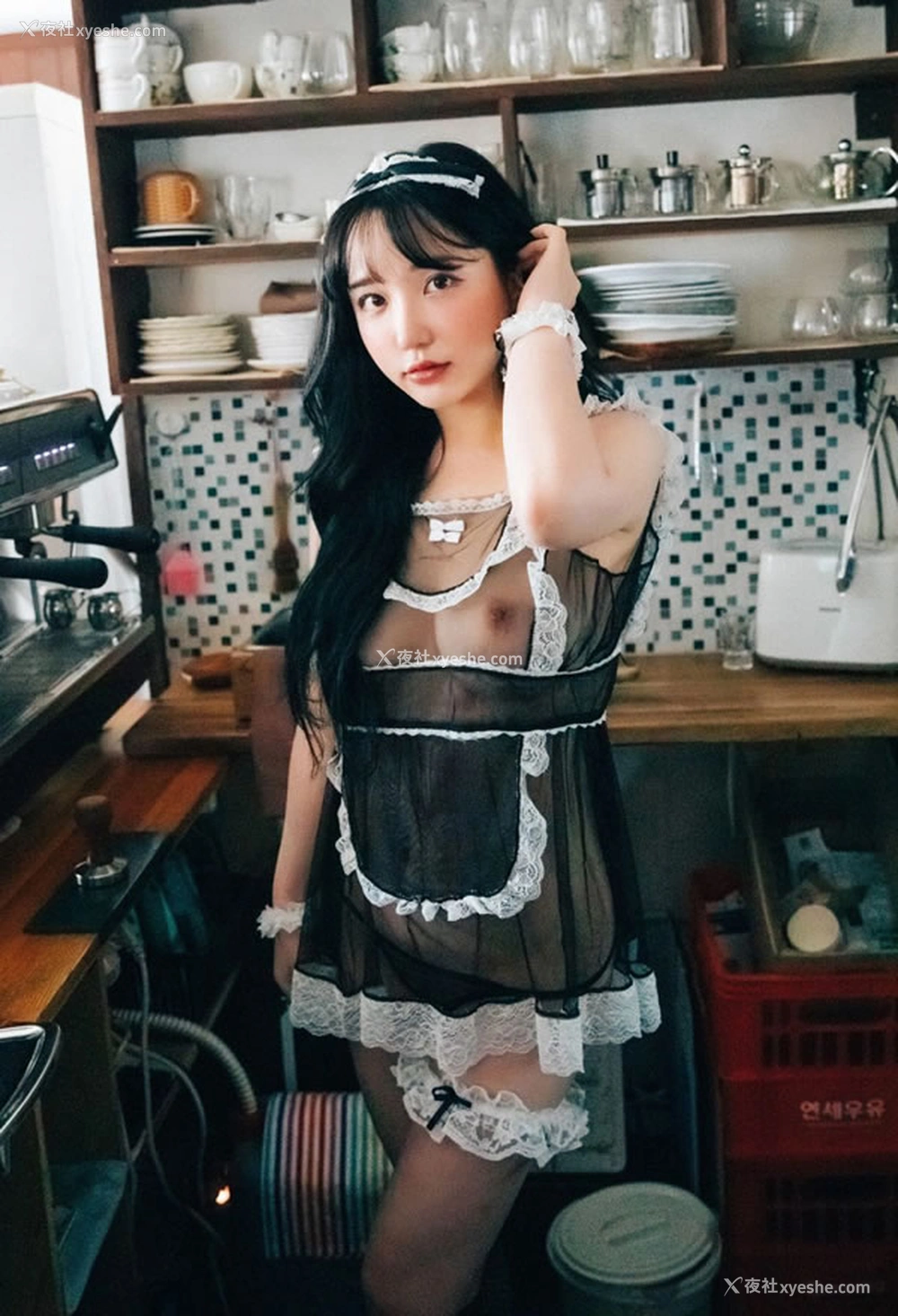 1P - 可爱的女仆孙乐乐透视围裙无圣光图集