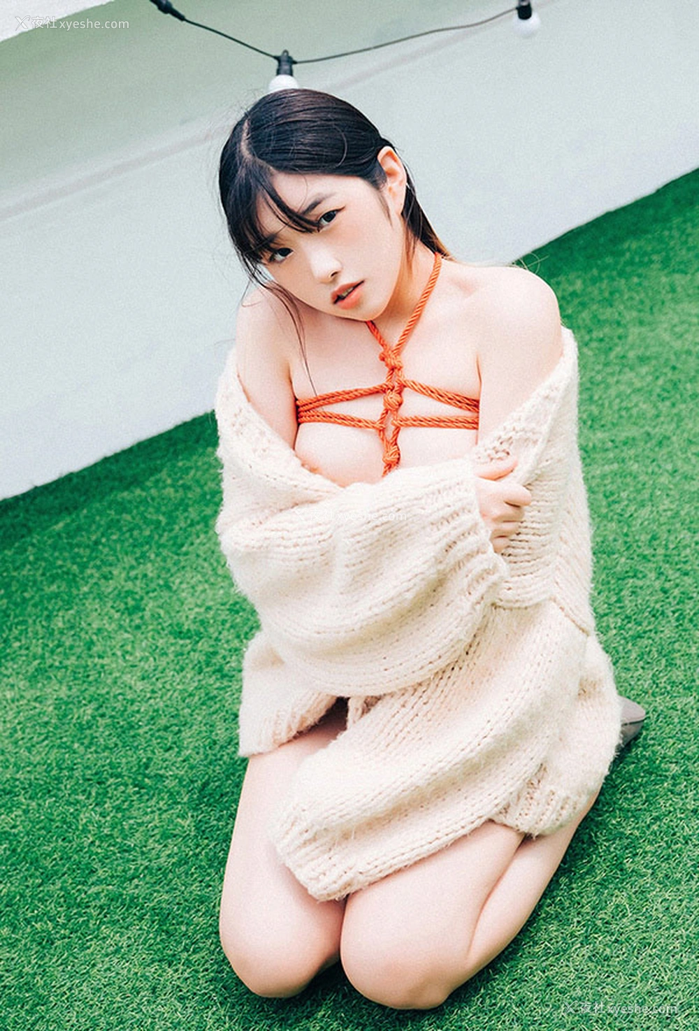 1P - 清新风美女Sonson户外红绳SM尺度福利图