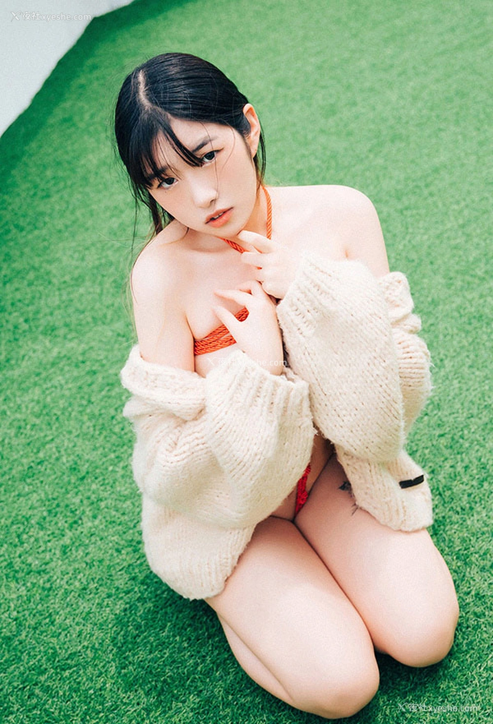 1P - 清新风美女Sonson户外红绳SM尺度福利图