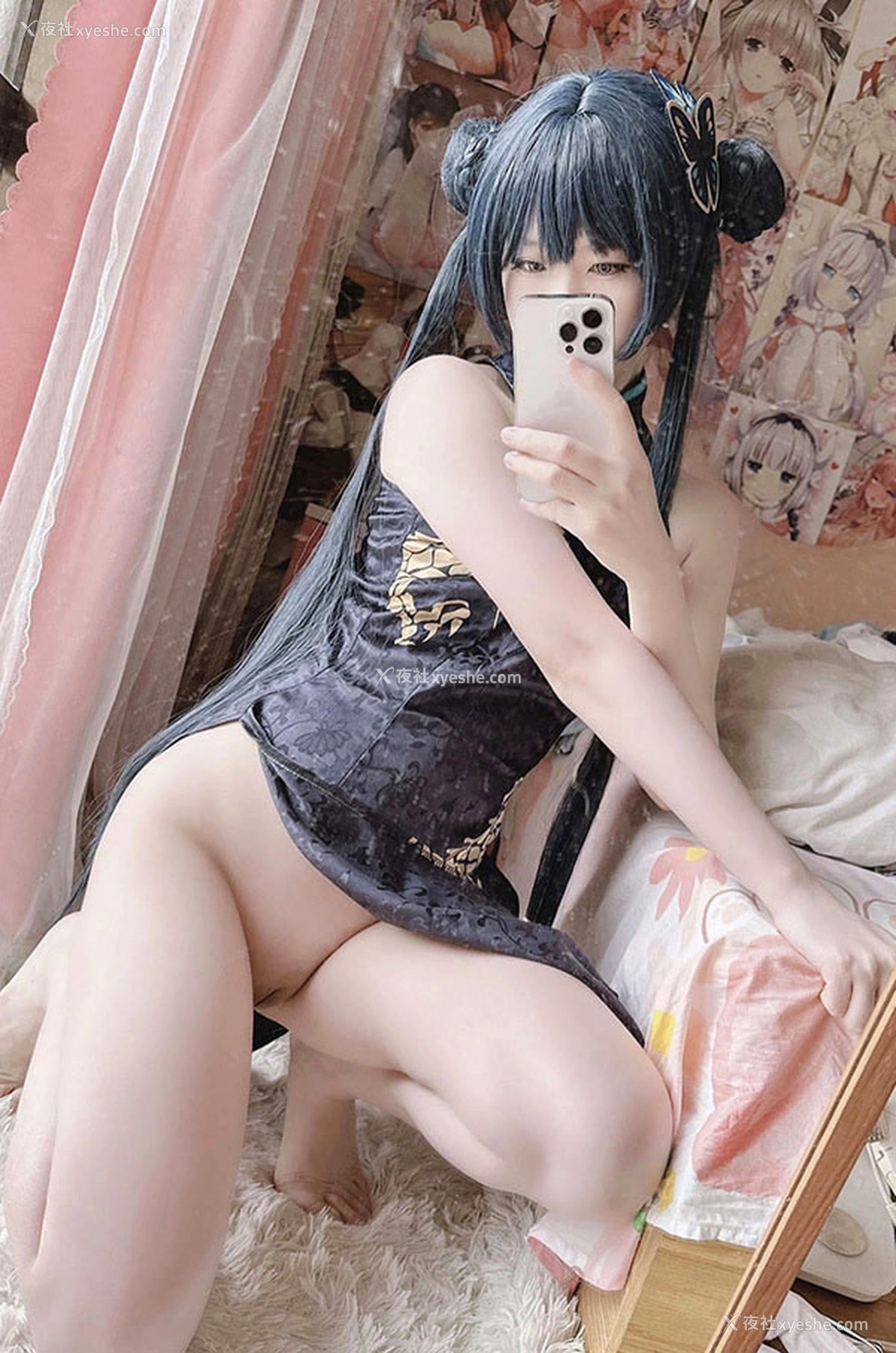 1P - 白虎福利姬@习呆呆 旗袍创口贴图集