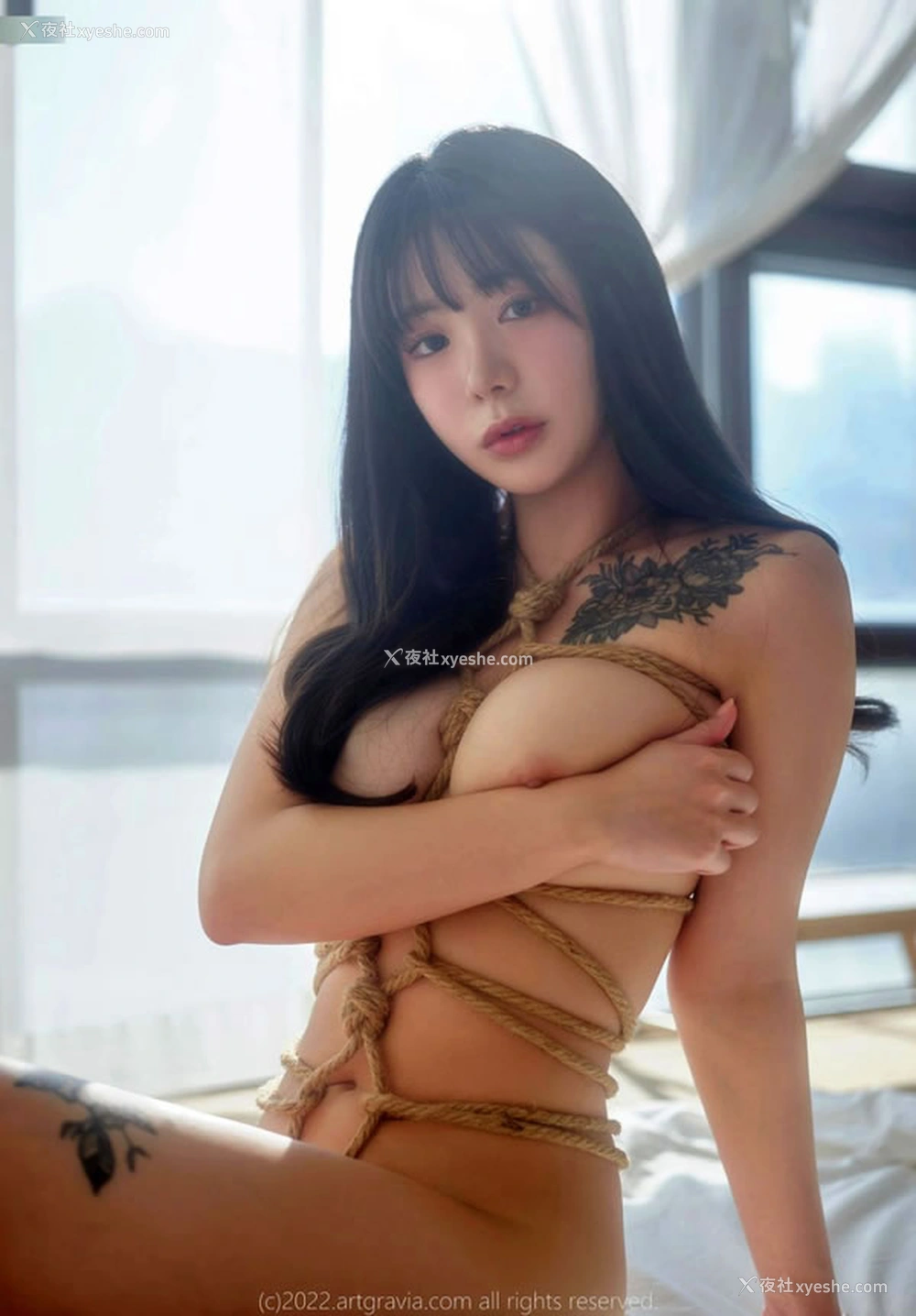1P - 长发美女Wuyo室内SM绳艺无圣光写真