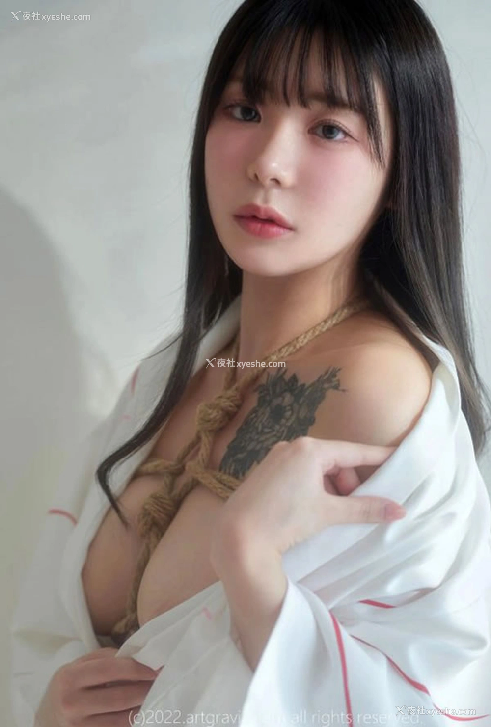 1P - 长发美女Wuyo室内SM绳艺无圣光写真
