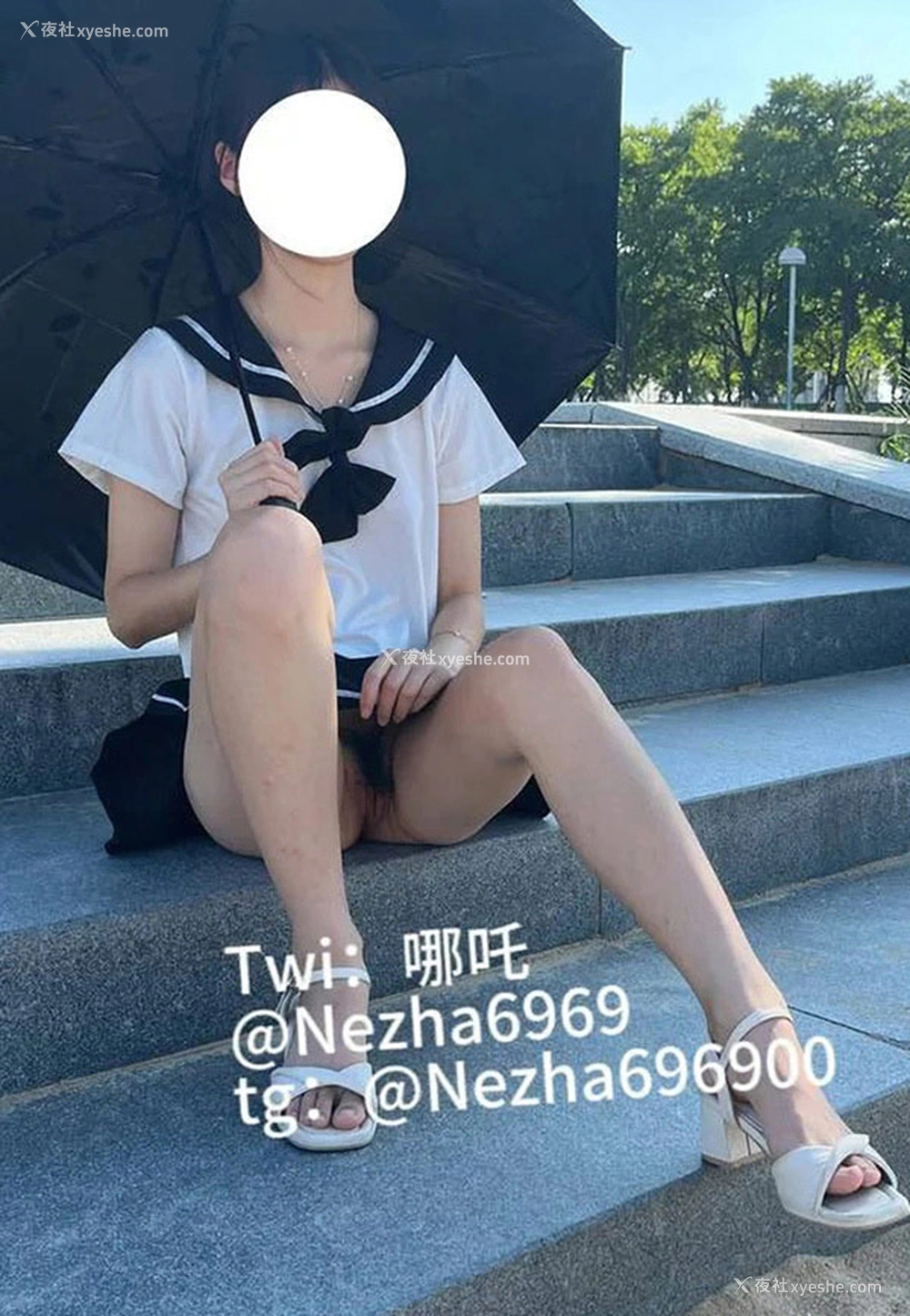 1P - 推特美女@Nezha6969爱露出人体合集