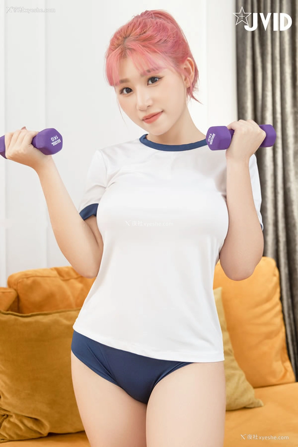 1P - 元气美女艾玛之元宇宙健身无圣光图集