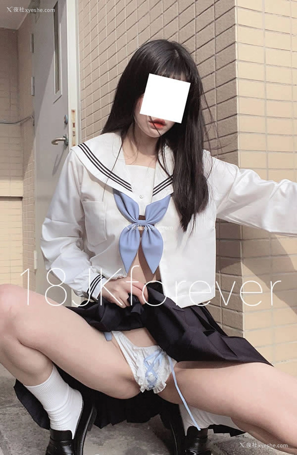 1P - 福利姬桃乃木圆momo酱天台JK尺度视图