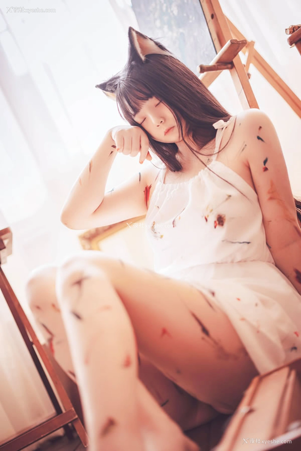 1P - 福利姬落落Raku – 闪亮少女 美丽狐女郎