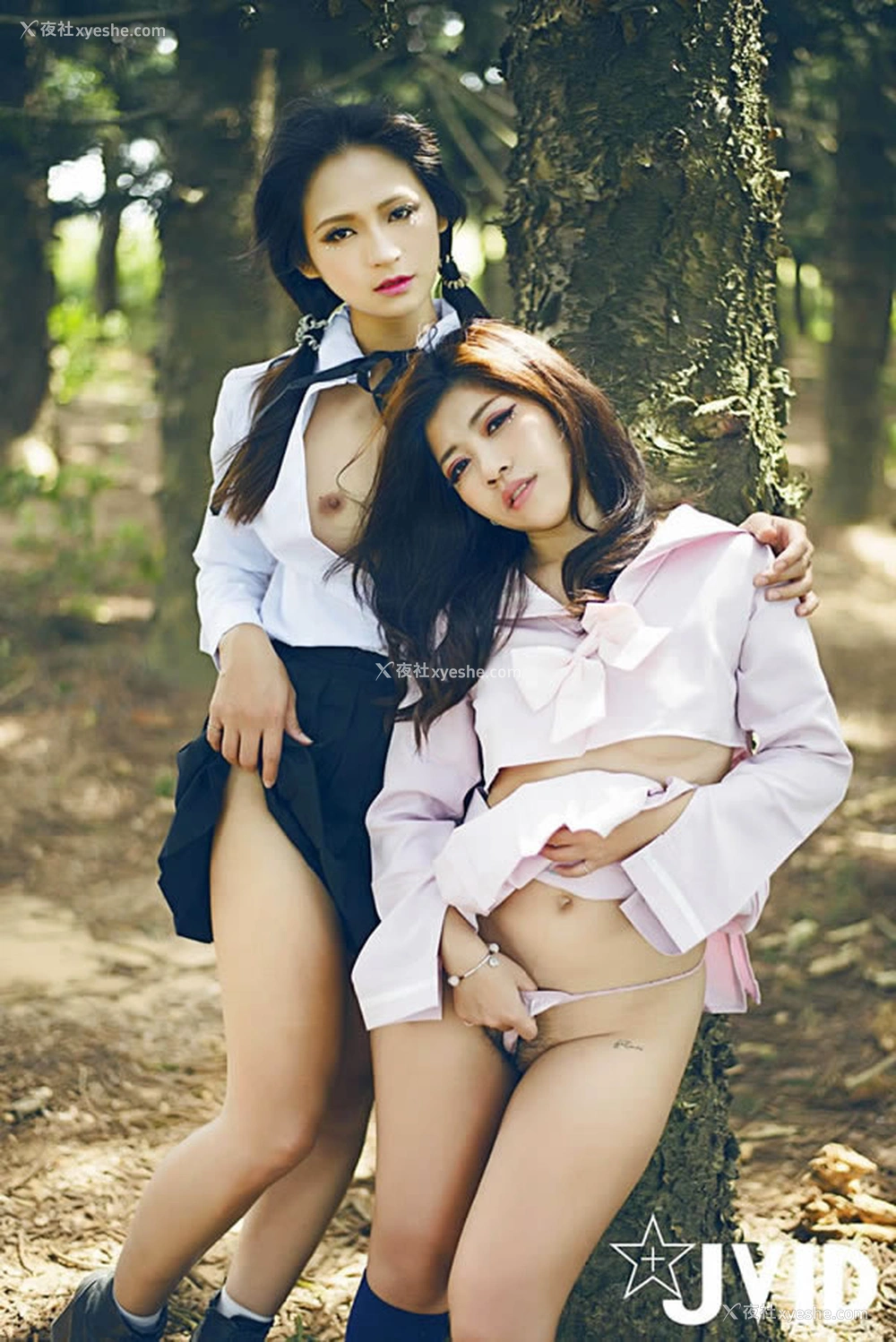 1P - JVID写真素人志女女恋-小树林无圣光套图