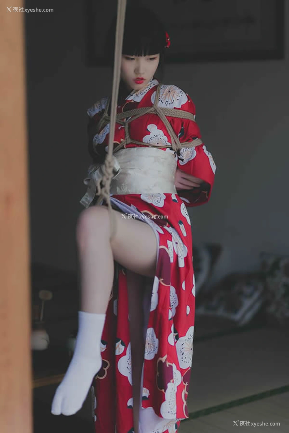 1P - 极品柚木之和服MM无圣光SM捆绑大胆人体艺术套图写真
