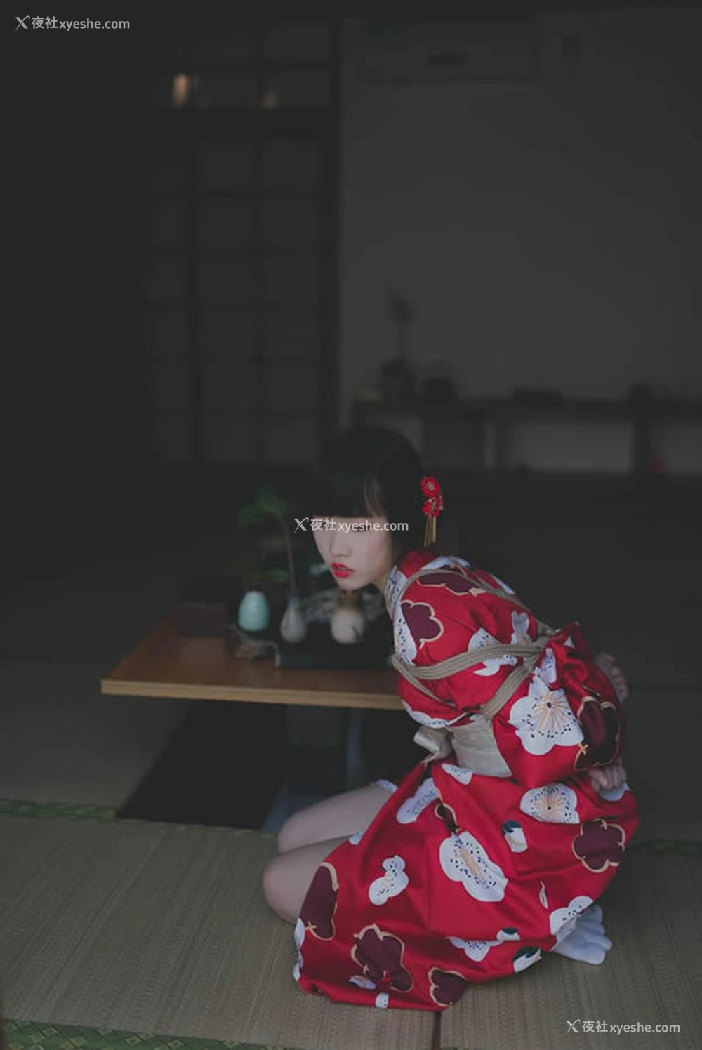 1P - 极品柚木之和服MM无圣光SM捆绑大胆人体艺术套图写真