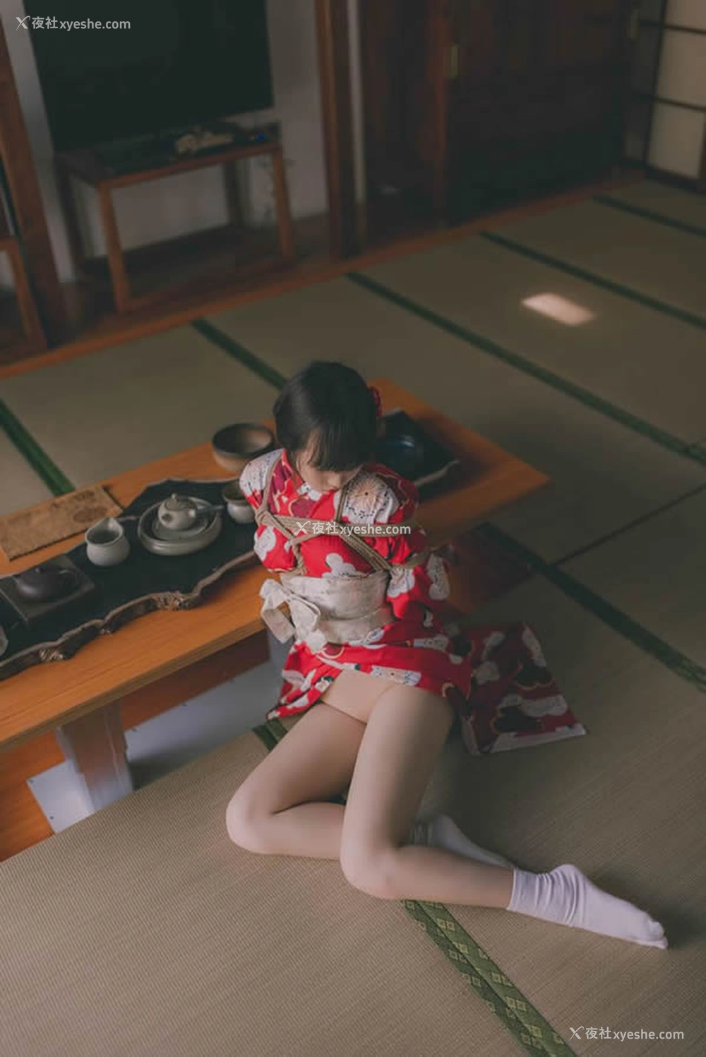 1P - 极品柚木之和服MM无圣光SM捆绑大胆人体艺术套图写真