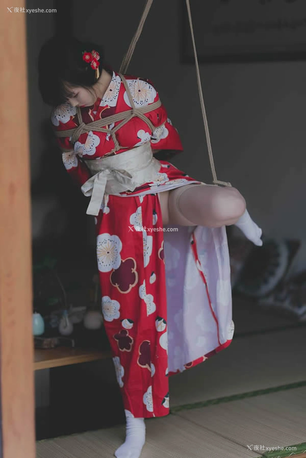 1P - 极品柚木之和服MM无圣光SM捆绑大胆人体艺术套图写真