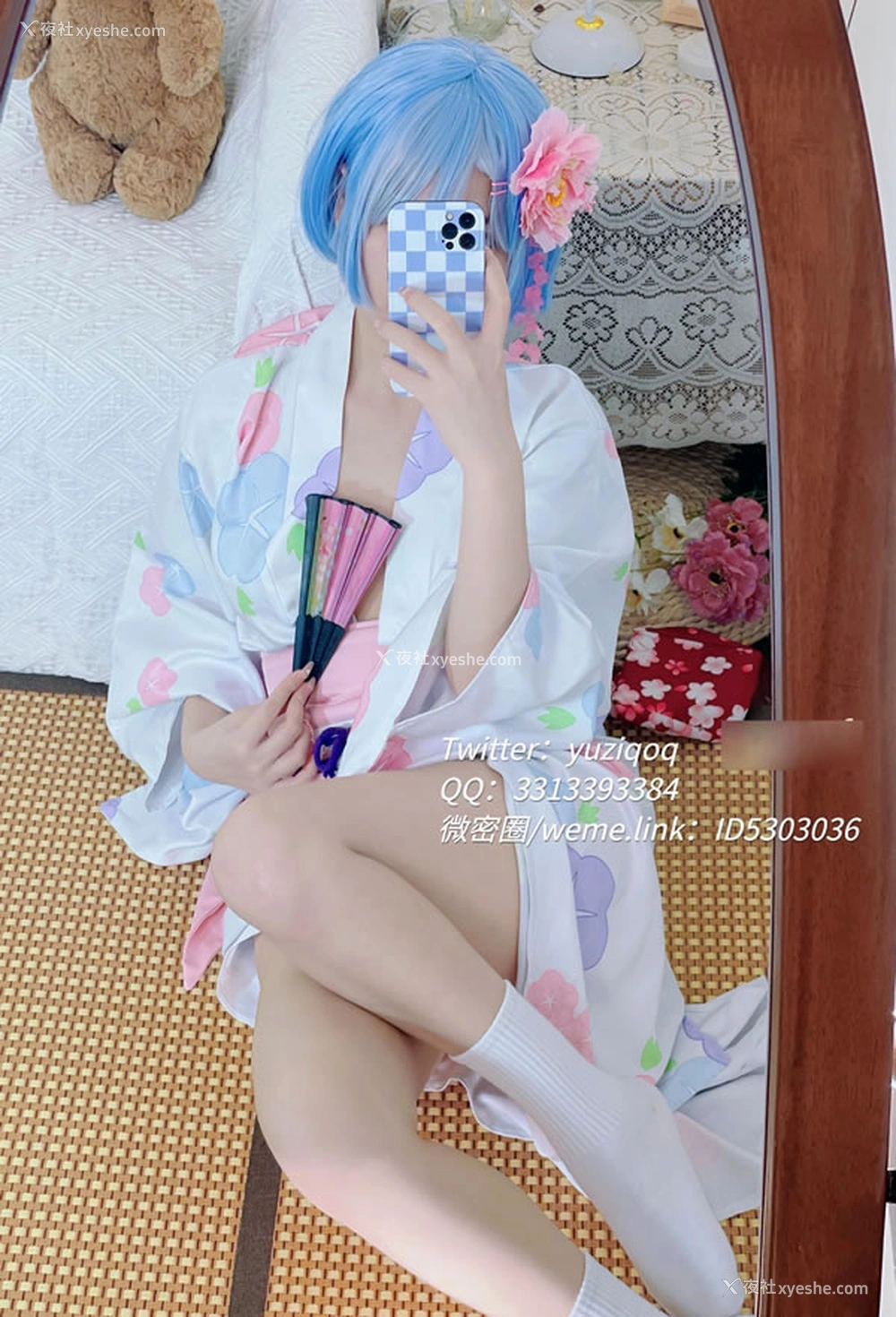 1P - 福利姬小蔡头 – 雷姆浴室尺度图集