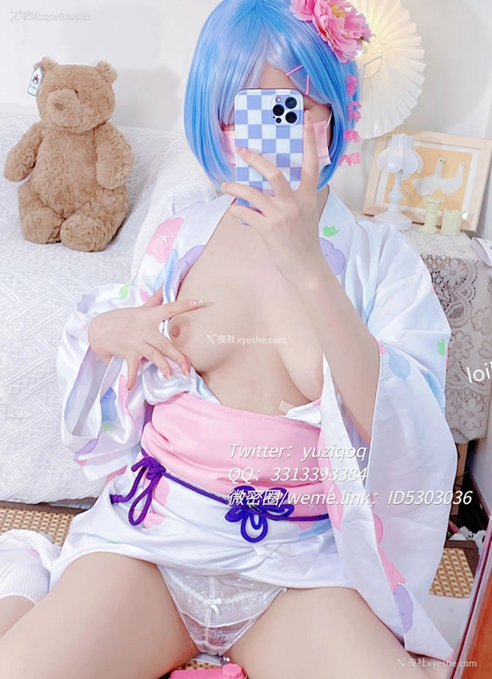 1P - 福利姬小蔡头 – 雷姆浴室尺度图集