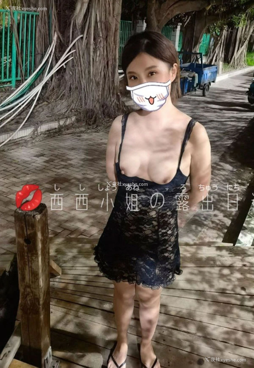 1P - 网红西西小姐的露出日记尺度人体图集