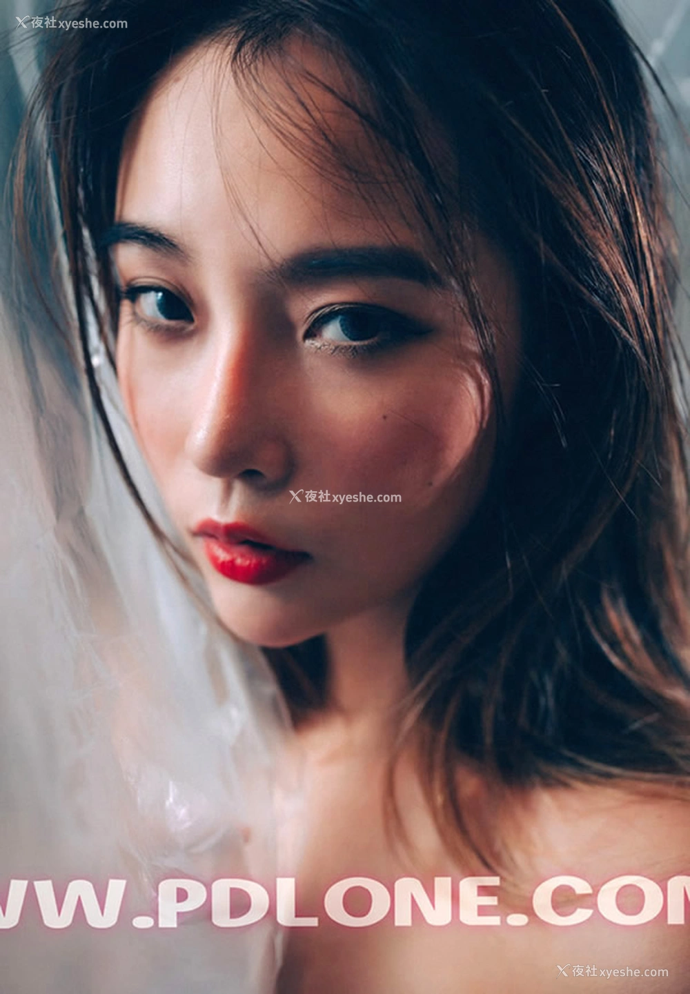 1P - 潘多拉NO.326期长发女孩胶纸裹身无圣光写真