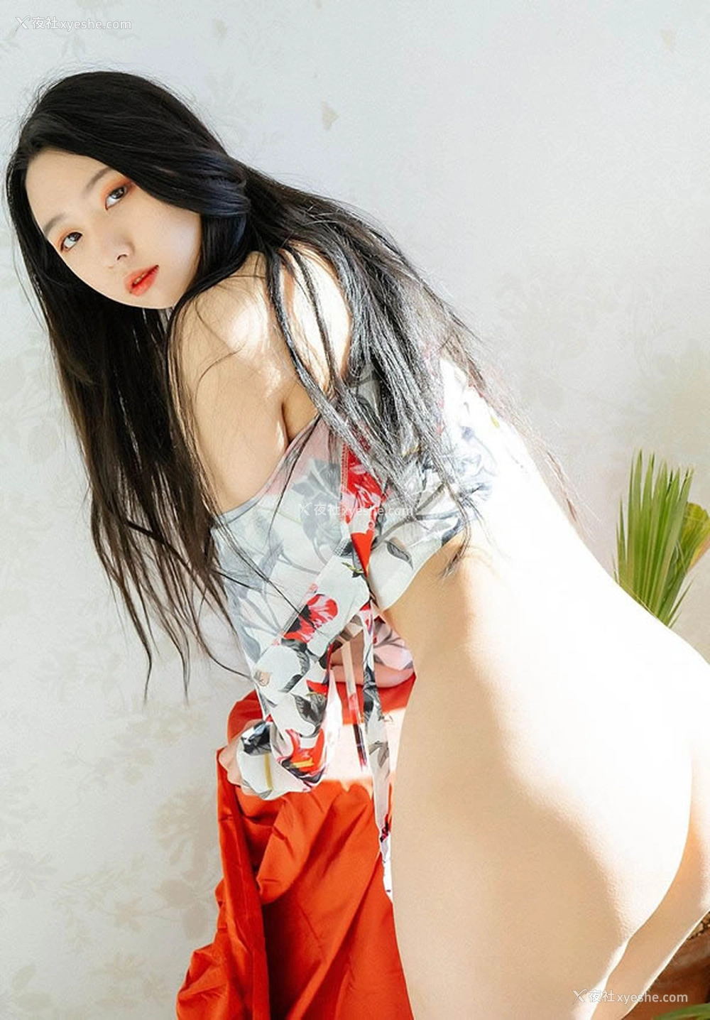 1P - 和服小美女长发飘飘唯美无圣光图集