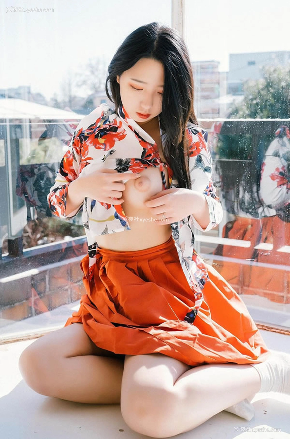 1P - 和服小美女长发飘飘唯美无圣光图集