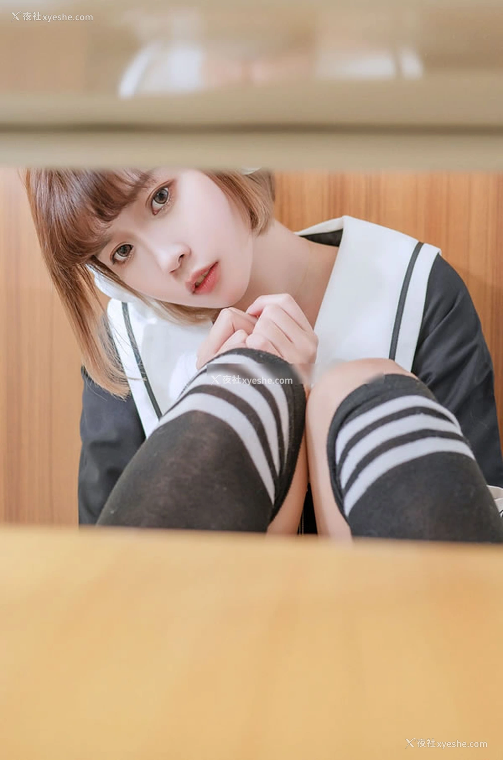 1P - 萌兔学园里的果宝宝JK校服好身材露出来