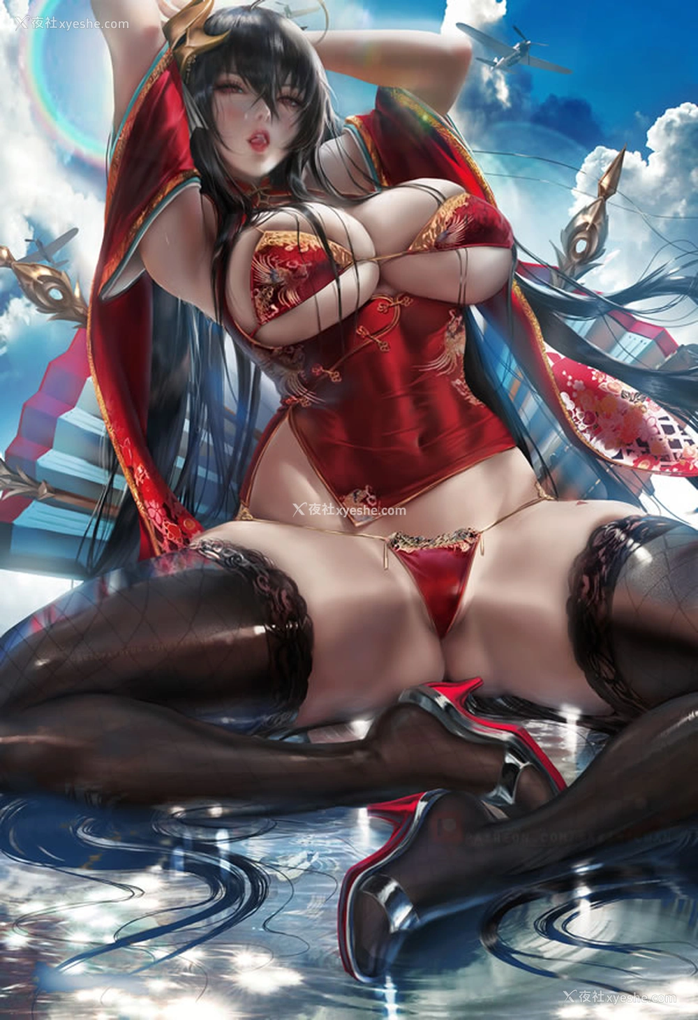 1P - 神级画师@Sakimi Chan 无圣光人体画作合集8