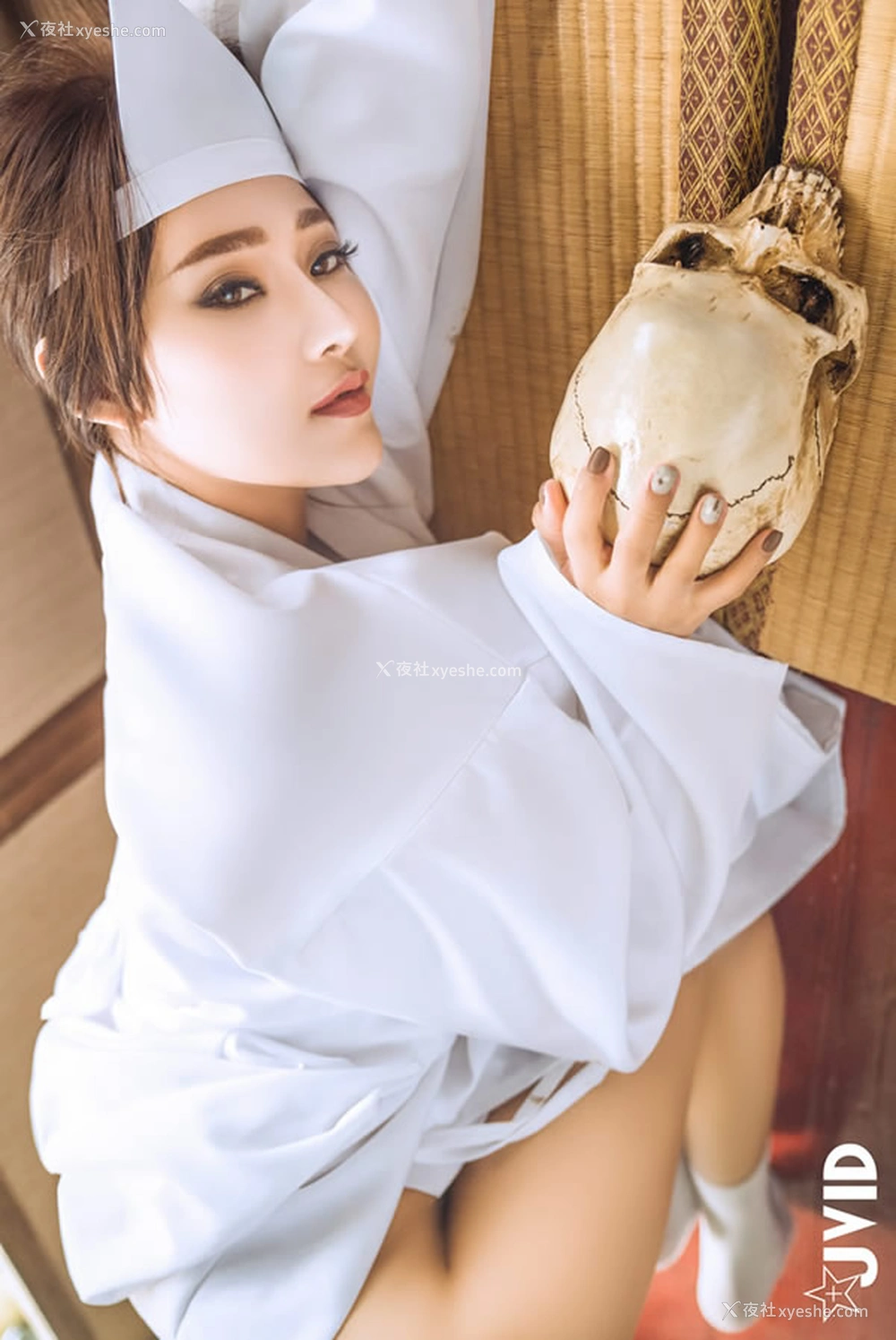 1P - JVID写真E奶乐乐痴女幽灵鬼姬杯无圣光套图2