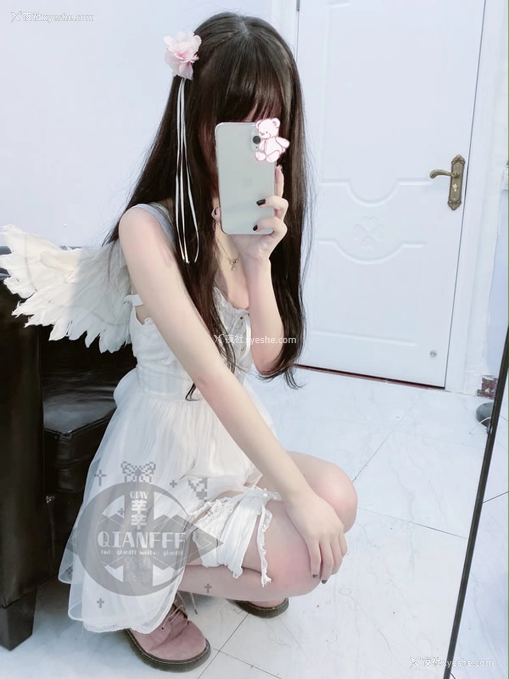 1P - 网红粉嫩MM芊芊-天使芭蕾裙无圣光套图