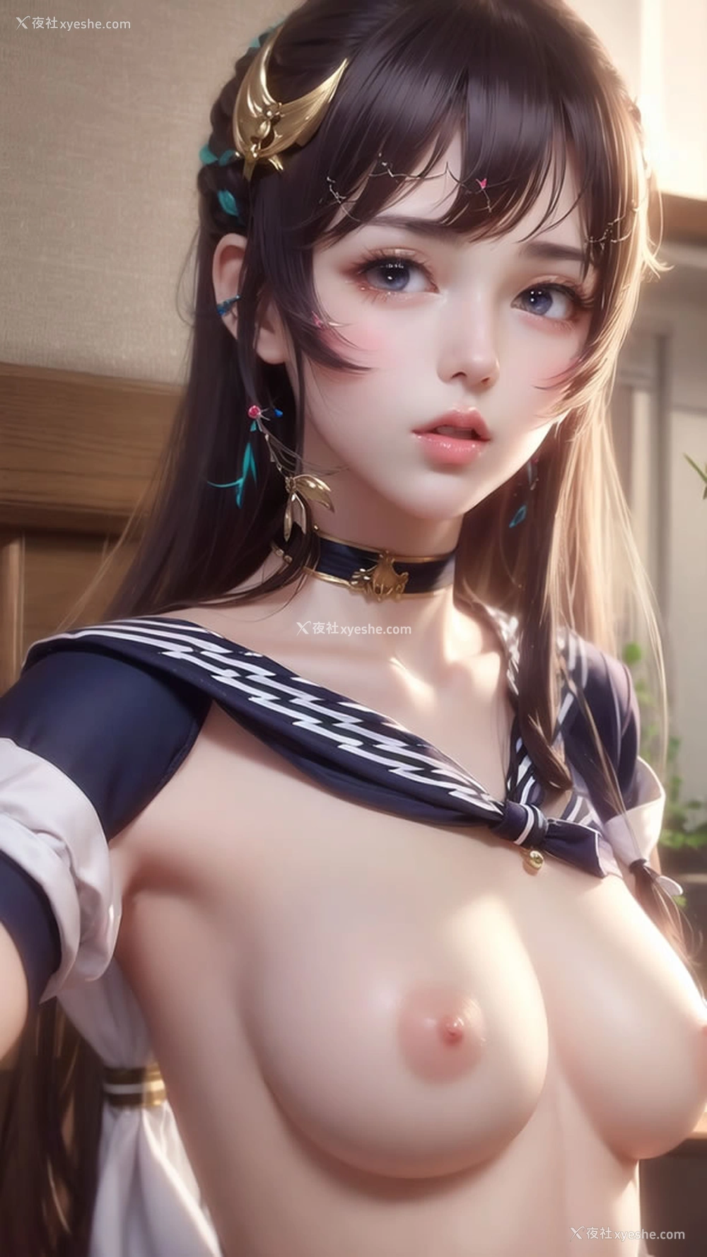 1P - AI萝莉妹子别样海军服美乳露出又嫩又粉