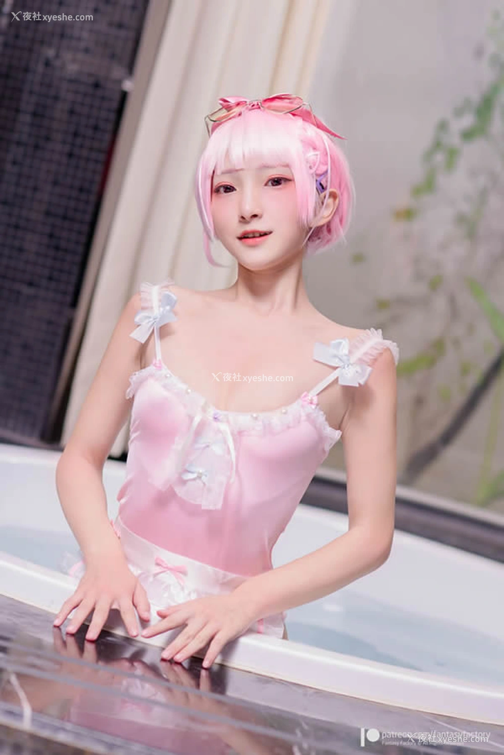 1P - 极品小美女小丁Ding无圣光作品-粉红小女仆
