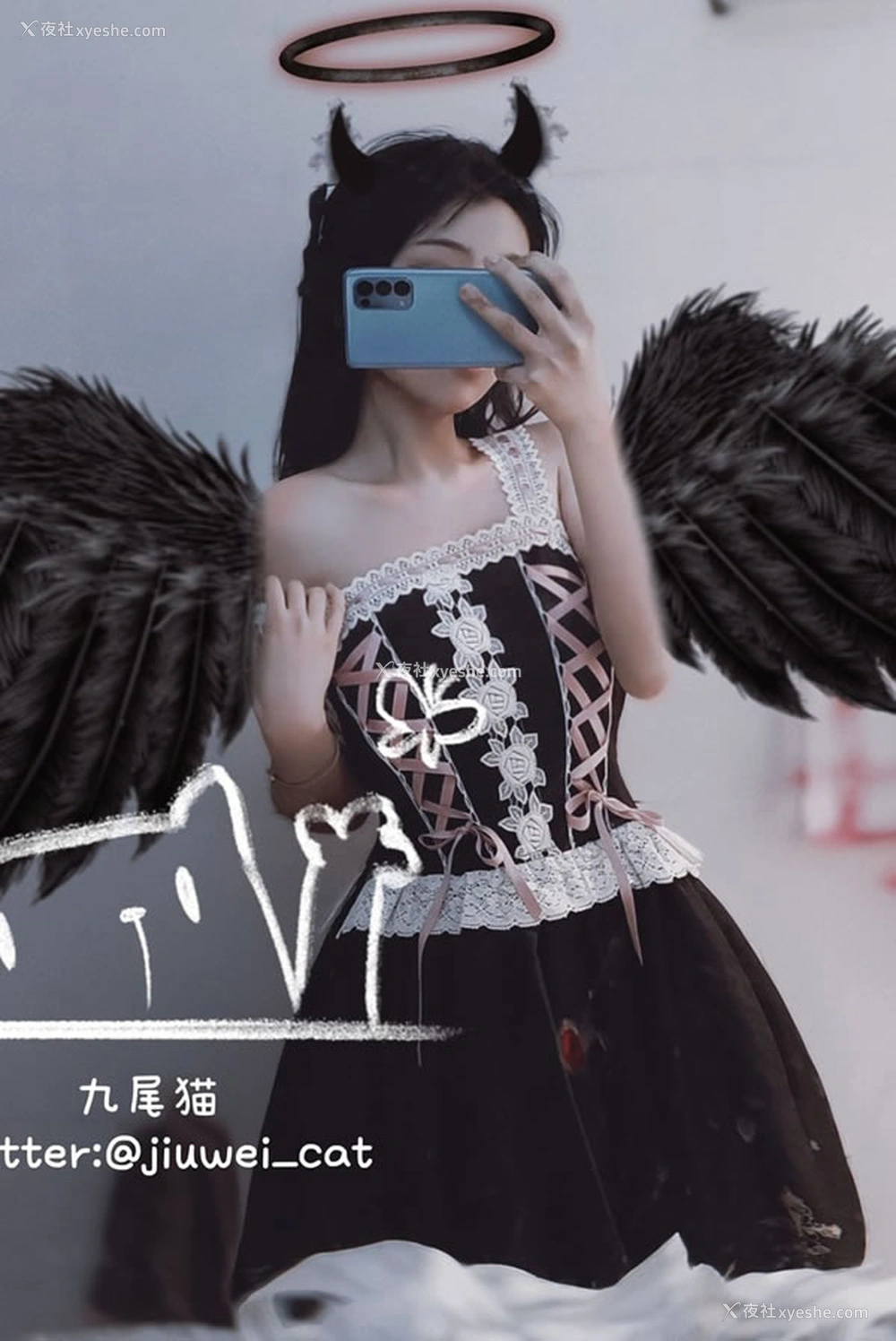 1P - 双马尾福利姬@九尾猫尺度私拍视图
