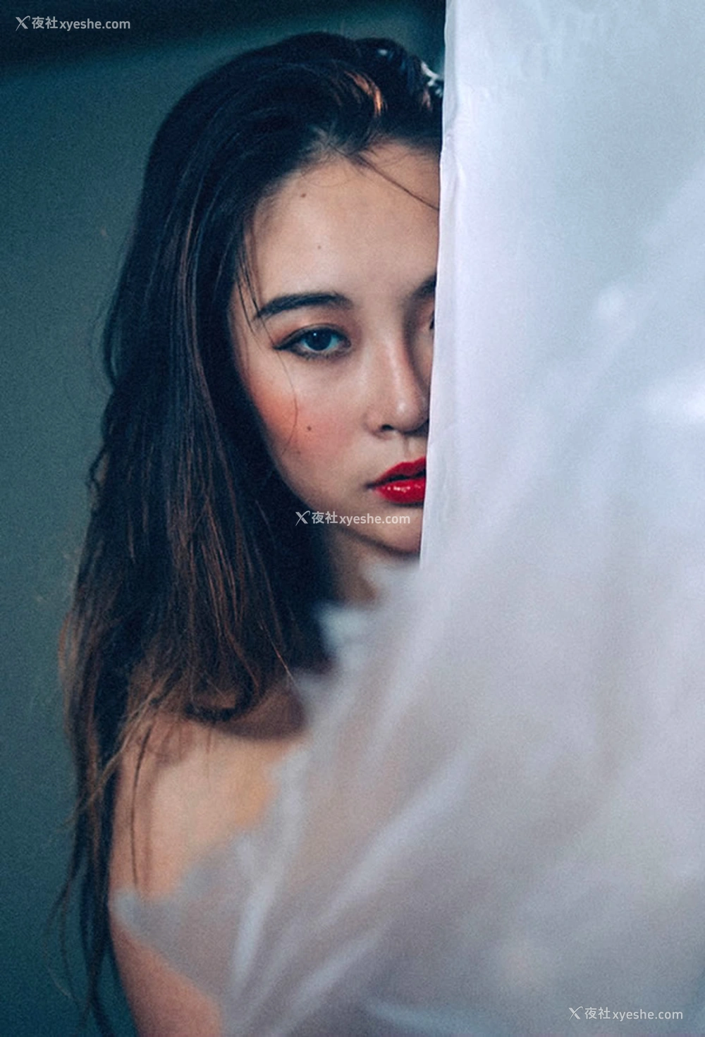 1P - 潘多拉NO.327期长发女孩胶纸裹身无圣光写真2