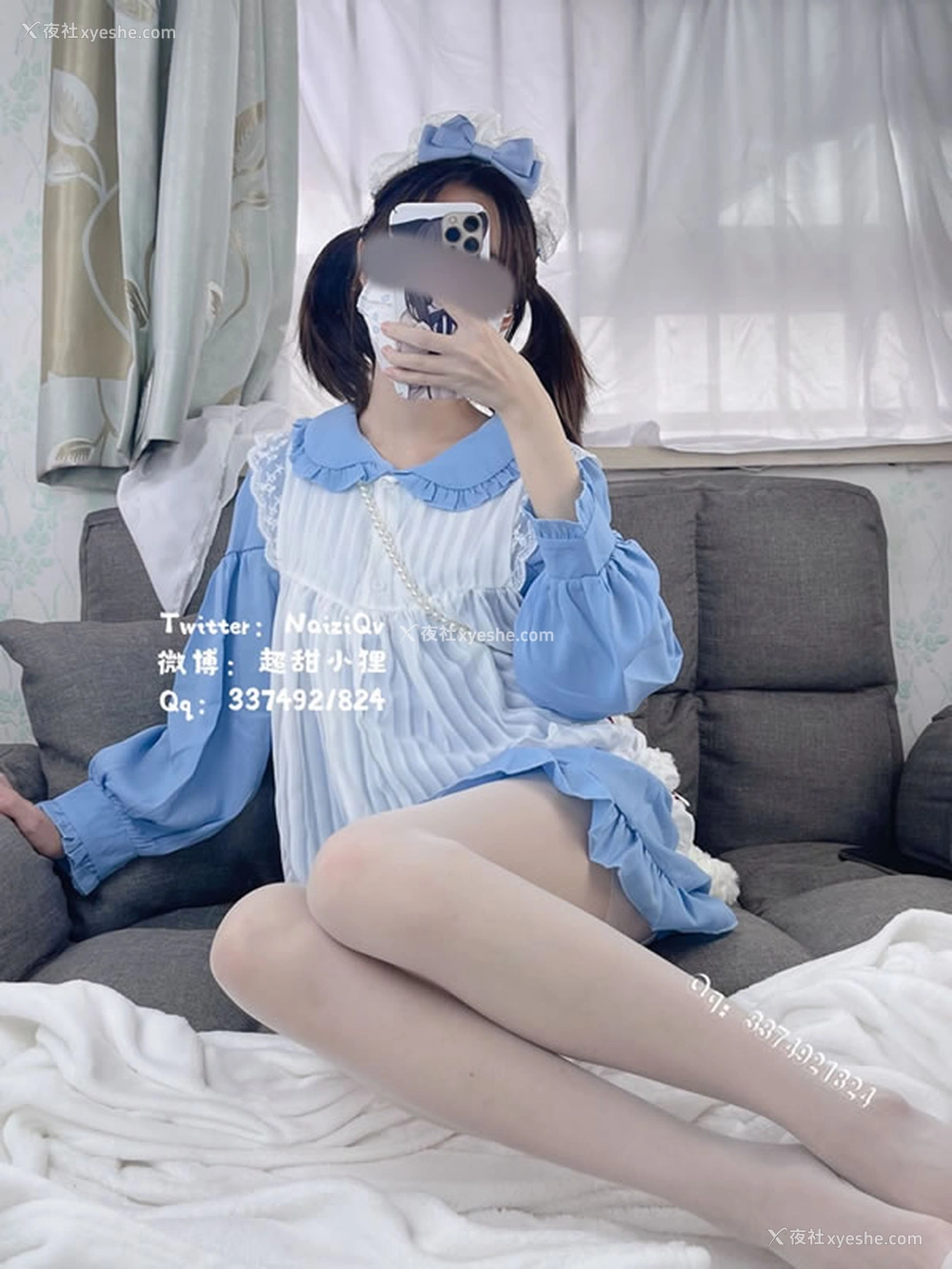 1P - 福利姬茶狸子-蓝色甜心