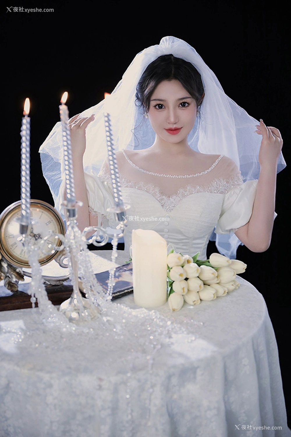 1P - 福利姬桃暖酱 婚纱礼服无圣光唯美图集