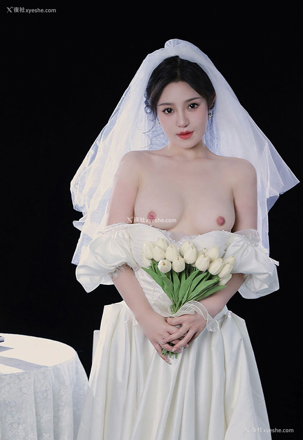 1P - 福利姬桃暖酱 婚纱礼服无圣光唯美图集