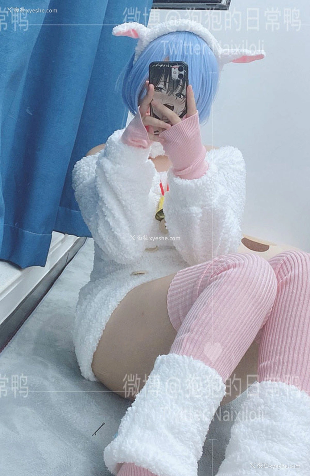 1P - 福利姬狍崽饭狍狍的日常鸭 绵羊福利图
