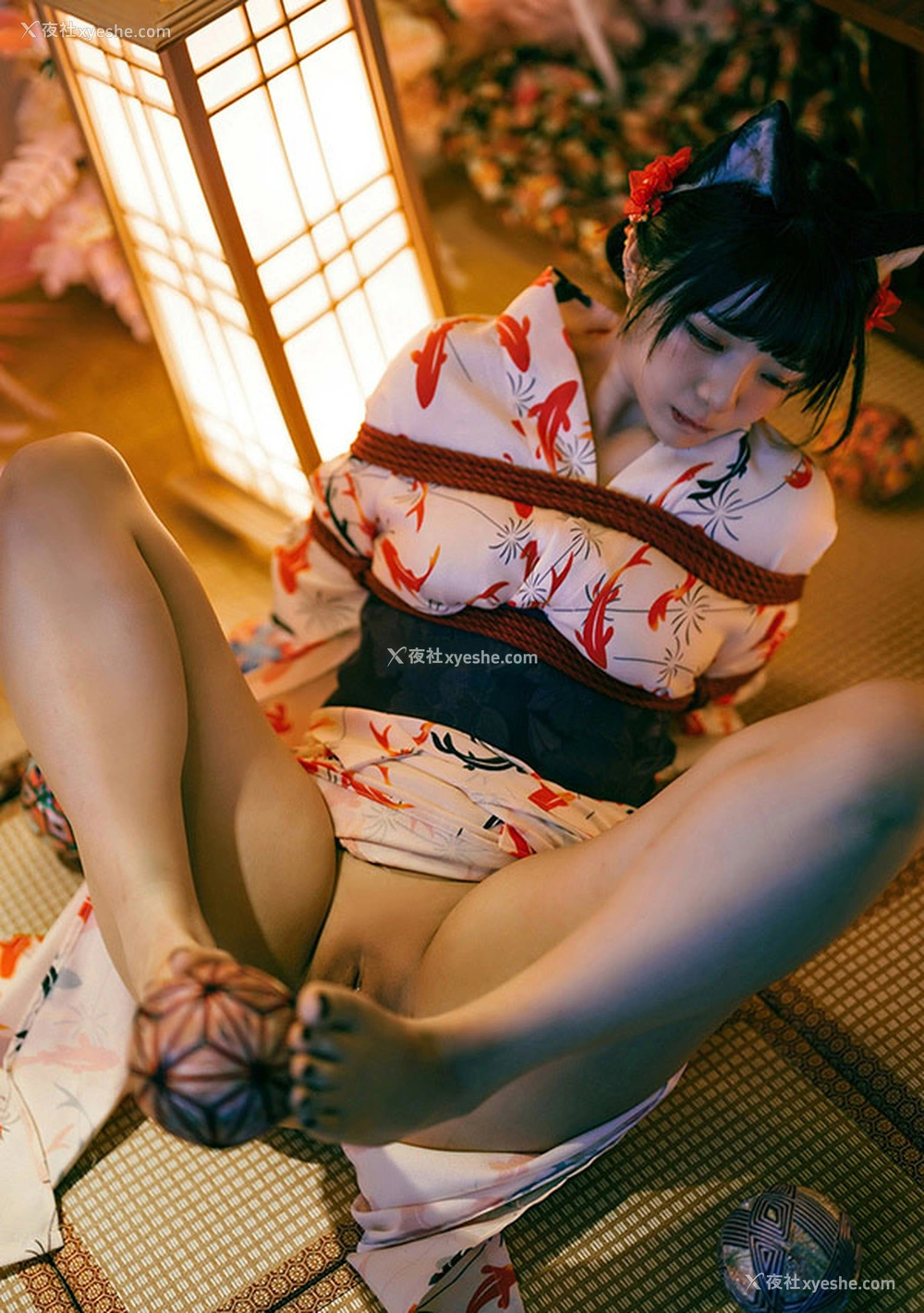 1P - 福利姬落落Raku 成人式无圣光福利