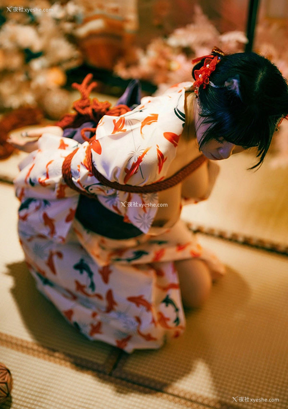 1P - 福利姬落落Raku 成人式无圣光福利