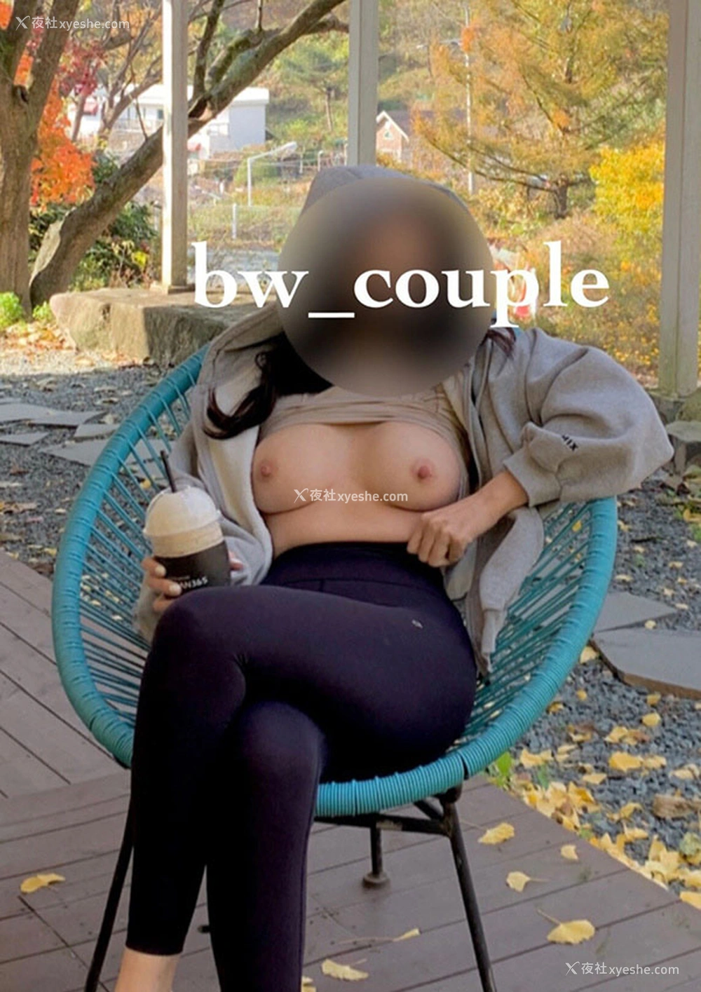 1P - 露出系白虎网红@bw_couple 尺度视图集
