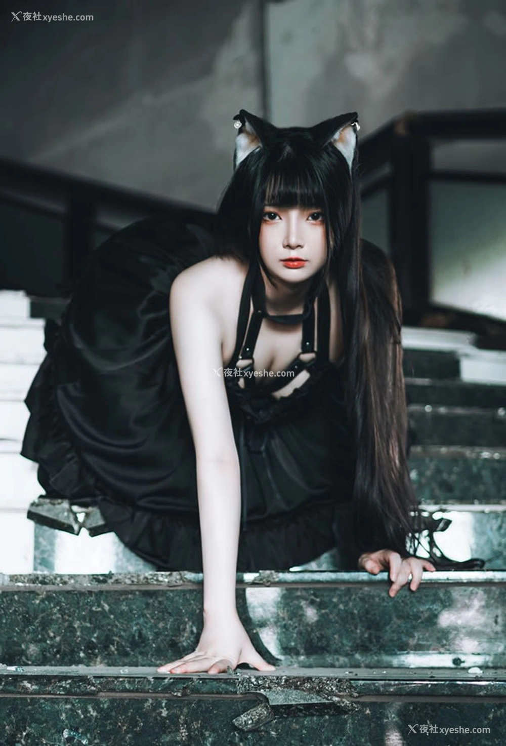 1P - 福利姬落落Raku－黑猫无圣光图集