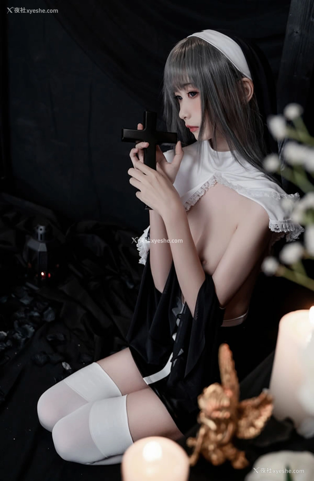 1P - 花音栗子金鱼kinngyo – 堕落修女无圣光图集