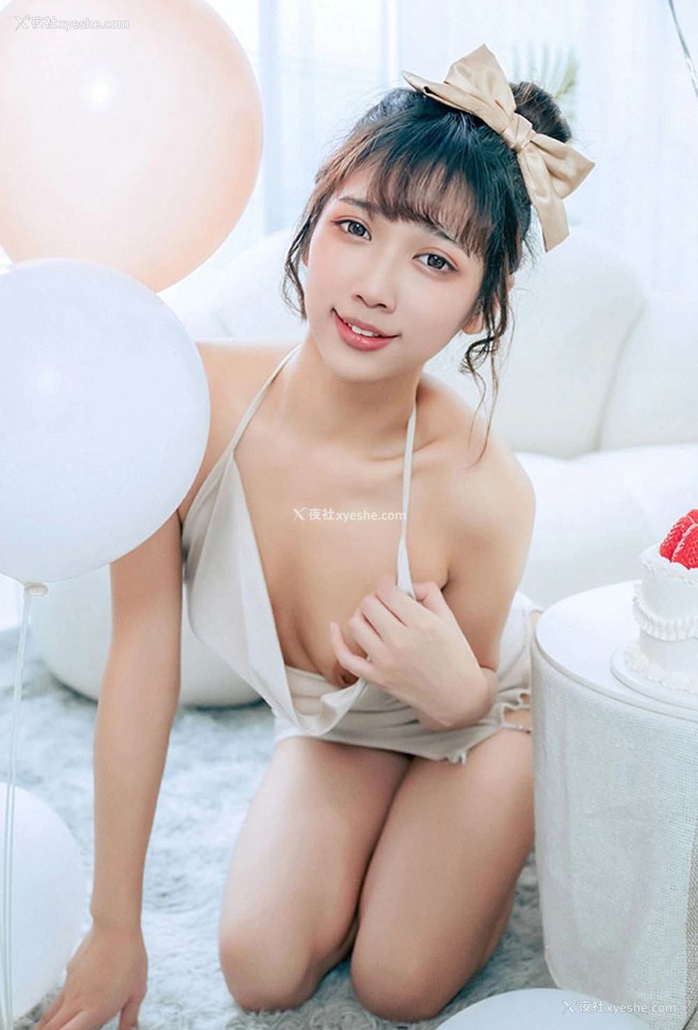 1P - 混血美女井野奈吊带短裙无圣光人体