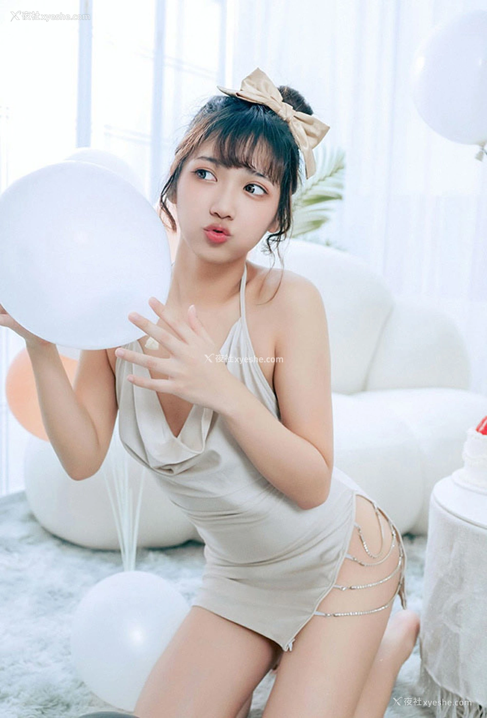 1P - 混血美女井野奈吊带短裙无圣光人体